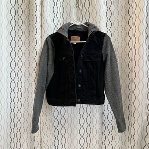 Hollister  Jean Jacket in Black and Gray